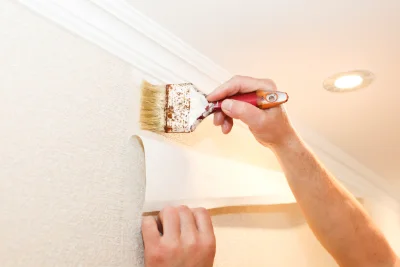 Pose de papier peint à Thaix — revêtements muraux et toiles de verre
